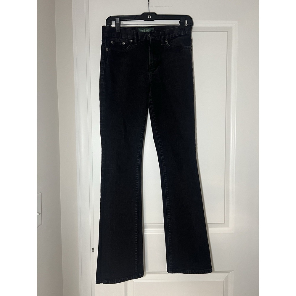 Lauren Ralph Lauren Black Classic Bootcut Jeans Size 2 LRL